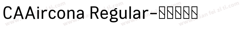 CAAircona Regular字体转换